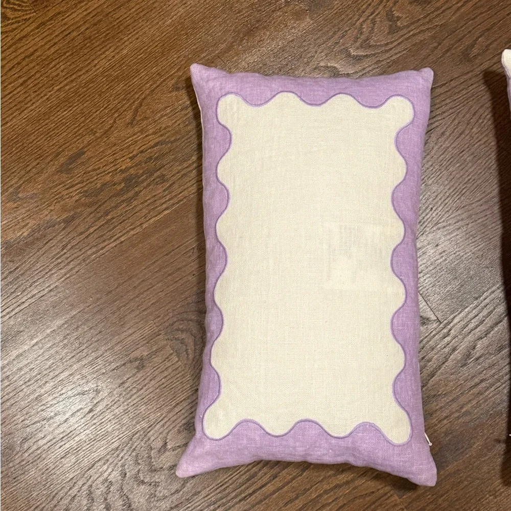 Jonathan Adler Purple Ripple pillows set of 2
